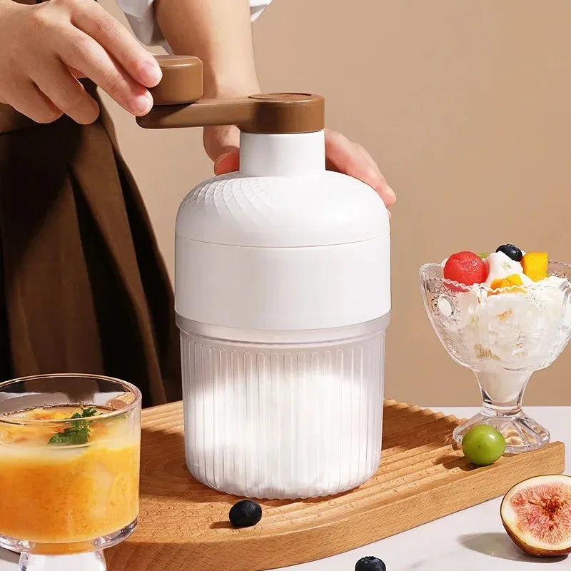 Ice Shaver Mini Ice Crusher Manual Ice Shaker Household Portable Small Hail Machine Kitchen Tools
