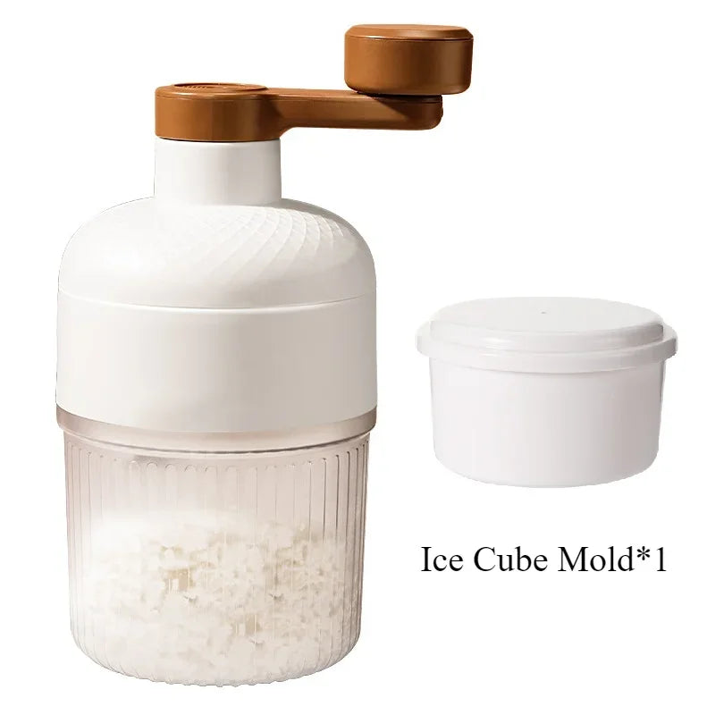 Ice Shaver Mini Ice Crusher Manual Ice Shaker Household Portable Small Hail Machine Kitchen Tools